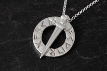 Load image into Gallery viewer, Viking Runes Pendant
