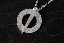 Load image into Gallery viewer, Viking Runes Pendant
