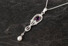 Glasgow Girls Pendant with Amethyst and Pearl